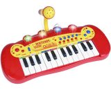 Bontempi Clavier électronique jouet avec microphone 24 touches - Rouge 47663308272 47663308272