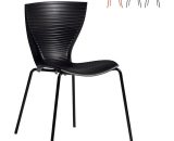 Chaises au design moderne Gloria pour bar cuisine restaurant et jardin | Noir - Slide 8004369975025 SD GLR080RH