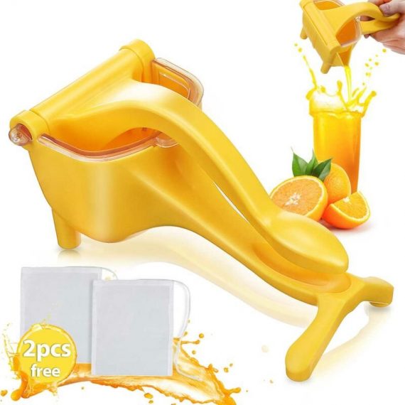 Ménage bricolage manuel presse-fruits presse à main Orange citron presse-fruits extracteur Jaune Coxolo 9137779707340 CXLP7025815
