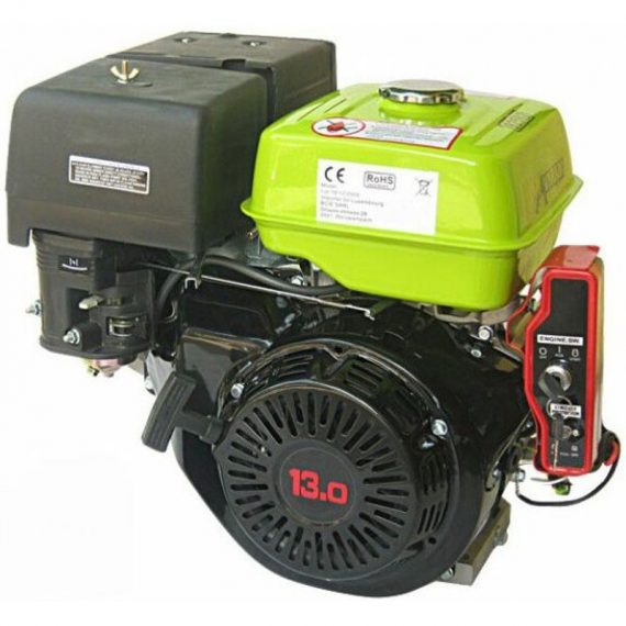 92582 Moteur essence 9,6kW 13 PS 389cc + Démarrage Electrique - Noir - Varan Motors 5453002967829 92582