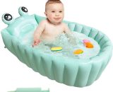 Baicccf - Piscine enfant Baignoire gonflable verte pour bébé Mini piscine de voyage pliable portable aide les nourrissons à la baignoire pour 9317469757118 ZST202207-ZST0157