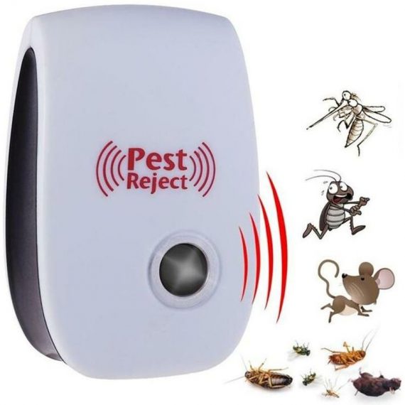 Qersta - Répulsif antiparasitaire à ultrasons contrôle électronique antiparasitaire souris Rat Anti rongeur insecte cafard moustique tueur d'insectes 8501856701322 QE-3601