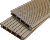 Lame terrasse bois composite alvéolaire Dual - Coloris - Beige clair, Epaisseur - 25mm, Largeur - 14 cm, Longueur - 240 cm, Surface couverte en m² 3068754501003 4250000