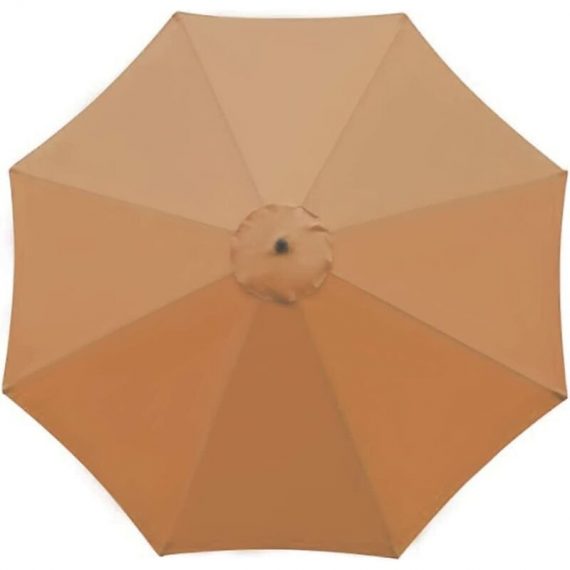 Housse de rechange pour parasol - 8 baleines - Diamètre 2.7m - Imperméable - Protection UV - Tissu de rechange - Kaki (couleur) 9440514590559 RBD012911
