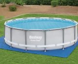 Bestway - Tapis de sol pour piscine Flowclear 488x488 cm - Bleu 8719883755762 92094