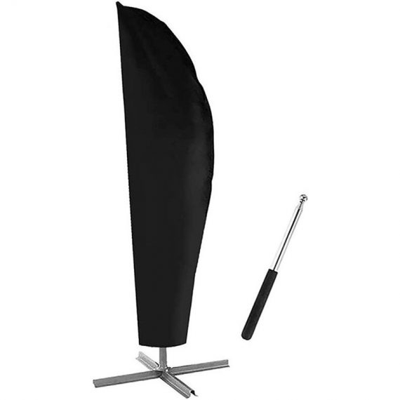 Housse de protection pour parasol déporté 2 à 4 m de large tissu Oxford 210D imperméable à la poussière Résistant aux uv 280 x 30/81/46 cm 8501856798841 QE-3353