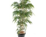 Plante artificielle haute gamme Spécial extérieur / Bambou artificiel coloris vert - Hauteur 120 cm 3665437119113 67VE-1009-1