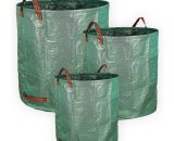 Oxeo - Sacs à déchets verts pour jardin. 3 tailles, Résistants avec poignées - XXL-500 litres - L-300 litres - M-120 litres 3233757601504 3233757601504