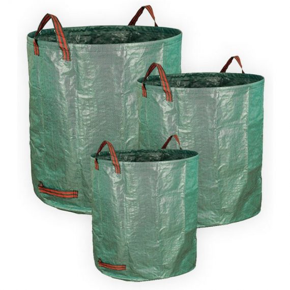 Oxeo - Sacs à déchets verts pour jardin. 3 tailles, Résistants avec poignées - XXL-500 litres - L-300 litres - M-120 litres 3233757601504 3233757601504