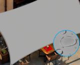 Voile d'ombrage Rectangulaire, Auvent de Terrasse Patio Extérieur Jardin avec Corde, Imperméable et Protection des Rayons UV- Rectangulaire 3x4 m, 9771353101836 MIN0123