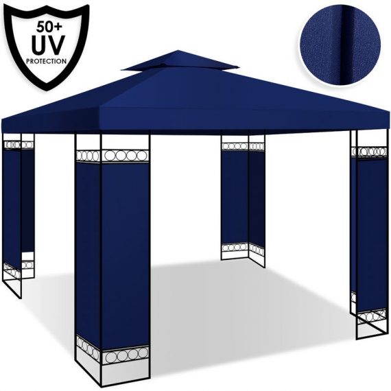 Kesser - Pavillon 3 x 3 m imperméable protection uv 50+ structure en métal Tente de réception tente de jardin de luxe pavillon de jardin 9 m² 4260729112972 23418