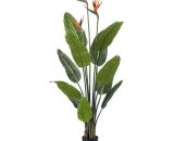 Plante artificielle Strelitzia en pot avec fleurs 120 cm - Vert - Emerald 8714344308426 8714344308426