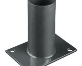 Easycloture - Platine de fixation diamètre 60 mm pour portillon grillagé Noir - Noir 5407008164362 5407008164362
