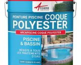 Peinture Piscine Coque Polyester - Peinture hydrofuge / imperméabilisante piscine et bassin ARCANE INDUSTRIES Bleu Clair - 20 kg (jusqu'à 65m² pour 2 3700043497207 175_27917