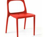 Chaise en plastique de jardin rouge - Rouge 3663095013224 103381