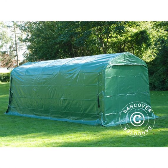 Tente de stockage Tente Abri pro 2,4x6x2,34m pvc, Vert - Vert 5710828285620 5710828285620