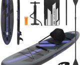 Sup Stand up paddle board gonflable avec siège kayak amovible noir 120 kg 320 cm 4064649011168 390001732
