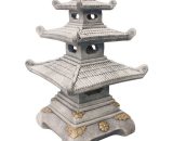 Anaparra - Statue pagode 48x79cm. pierre reconstituée Couleur Moss 8435653120799 TEMPLCOL