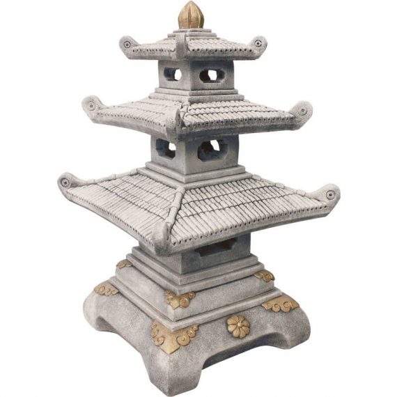 Anaparra - Statue pagode 48x79cm. pierre reconstituée Couleur Moss 8435653120799 TEMPLCOL