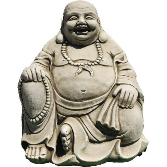 Anaparra - Estatue Bouddha Argent 38cm. Pierre reconstituée Couleur Moss 8435653120881 FRSHDINERMUS