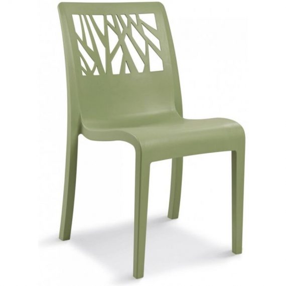 Chaise de jardin Vegetal par Grosfillex Vert - Extérieur - Résistant à la chaleur - Vert 3663668044082 3663668044082