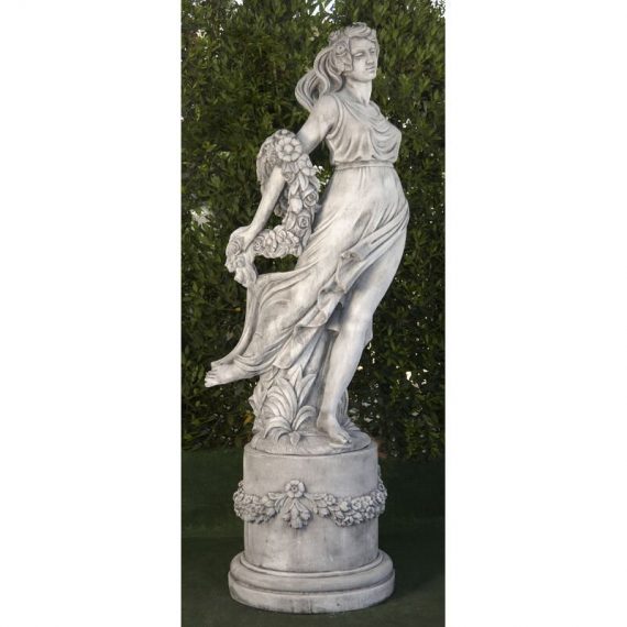 Statue classique en pierre reconstituée Afrodita 65x70x173cm. - Peana 55x65x60cm. 8435653112220 6097