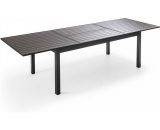 Table de jardin extensible en aluminium et bois composite - Marron 3663095009678 103067