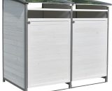 Mucola - Boîte à déchets - boîte simple + boîte annexe blanc/gris 4251258935552 10002088