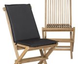 Chaise pliante en bois de teck Pérou (lot de 2) - Marron 3700895944218 3700895944218