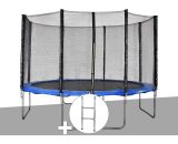 Jardideco - Kit trampoline Cronos ø 3,66 m Bleu + Echelle - Bleu 3665872025260 TRCRONOSBLEU-ECHELIOSCRONOS