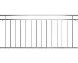 Mucola - Rampe de balcon V2A, 184 cm fenêtre, barre de balcon, balustrade, protection en acier inoxydable 4251258922781 10003880