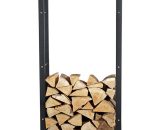 Mucola - 100x60cm Porte en bois panier étagère en bois de chauffage de porte-bois 4251258906040 10003290