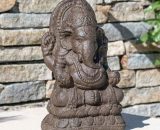 Wanda Collection - Statue ganesh 40cm brun antique - Marron 3700790907547 1385