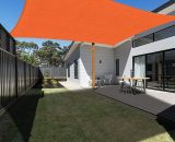 Voile d'ombrage Rectangulaire 2x3m Orange, Auvent Imperméable UV Protection pour Jardin Terrasse Extérieur Patio Piscine avec Corde Libre 9771353057522 GBTG02412