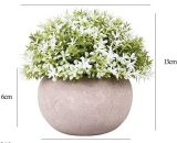 Hanbing - Plantes vertes simulées décoration de bureau à la maison de style nordique plantes vertes en pot (blanc bébé larmes plantes en pot) 9082094808770 AMY-ZZY01347
