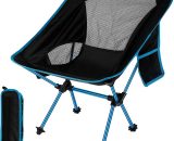 Galozzoit - Chaise de Camping Pliante Portable, Chaise de Jardin Ultra-légère - Charge maximale 150 kg - Parfait pour la Plage pêche randonnée 9771353197563 GAL00057