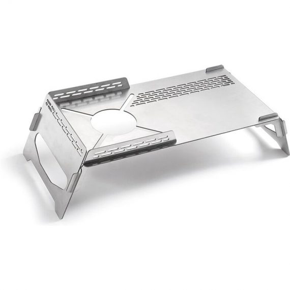 Lifcausal - Table de camping détachable support de table de réchaud portable en acier inoxydable support de réchaud coupe-vent isolation thermique 4502190966945 SP15264