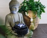 Fontaine dintérieur Bouddha fontaine LED fontaine ornementale fontaine de jardin 230V 101402 4260657631163 101402