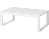 Table basse blanche d'extérieur en aluminium pour terrasse 8424346270583 127058