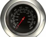 Thermomètre en Acier Inoxydable pour Barbecue, Thermometer de Barbecue BBQ Grill avec Sonde 9343999817039 C24529903-1