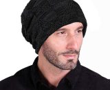 Bonnet d'hiver, chapeau de laine en peluche respirant en plein air, cache-oreilles chauds, chapeau en tricot, motif de chanvre en plein air, 9343999712761 C22998801-1