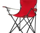 Chaise de Camping Pliable, Chaise de Plage Pliable - rouge 9471665646222 XDSY00048