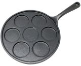 Malvi Pancake Pan pour 7 crêpes ronde en fonte précuit ø 23,5 cm - Klarstein 4055068002981 4055068002981
