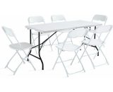 Ensemble Table et chaises pliantes de jardin 152cm 3663095013859 103493
