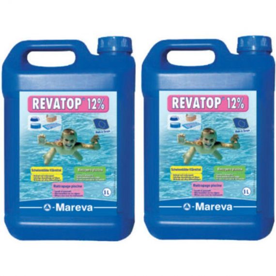 Lot de 2 Algicides MAREVA REVATOP 12 % - 5 L - 000124U - Bleu 3700812063206 000124Ux2