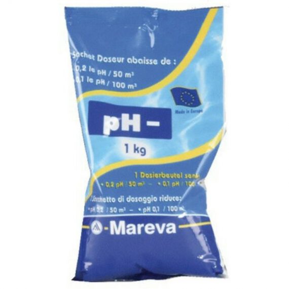 Reducteur de pH Mareva poudre ecodose pH- pour piscine - 1Kg - 020022U 3509980200228 020022U