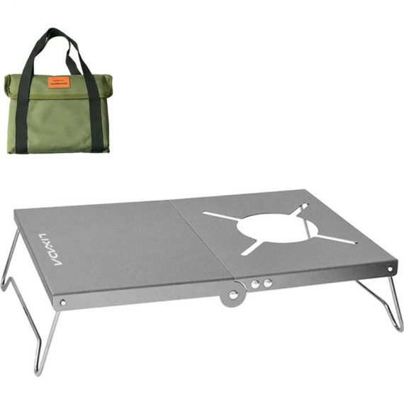 Table Pliable Exterieure En Alliage D'Aluminium, Table De Camping Portable, Adaptee A La Plage De Pique-Nique Exterieure Et Interieure, Gris Metal 772672177242 Y22211GY