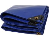 Bâche premium Nemaxx PLA33 300x300 cm - bleu avec œillets, 450 g/m² pvc, abri, toile de protection - étanche, résistante, 9m² 4251320814228 27984