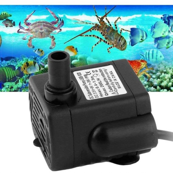 Fei Yu - Mini pompe à eau Whisper-silencieux 48GPH 3W Petit aquarium, poissons d'étang amphibiens, tortues, animaux aquatiques, statues, rocailles, 5061453720919 KBJ-047