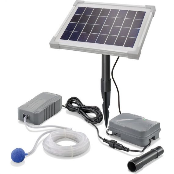 Esotec - Aérateur de bassin solaire 5W 130 l/h + batterie aération de bassin oxygène 101843 4260057868190 101843